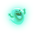 Fantasma do jogo Mr. Hallow-Win da PG Soft com estilo cartunesco e aparência assustadora