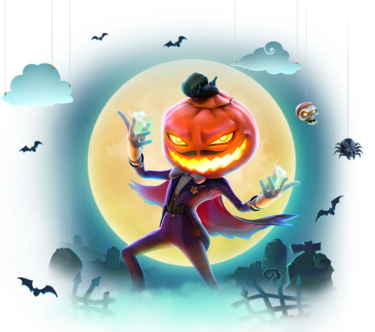 Imagem do jogo Mr. Hallow-Win da PG Soft disponível na plataforma Tigrinho